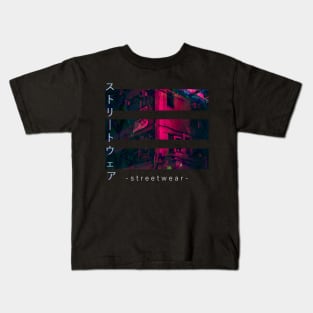 Japan Tokyo House Streetwear Vaporwave Aesthetic Otaku Kids T-Shirt